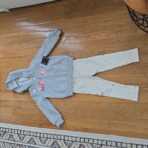 OKIE DOKIE BRAND TODDLER GIRLS HOODIE AND LEGGINGS SIZE 2T